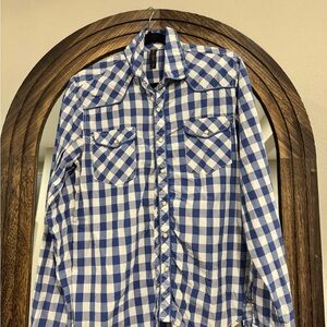 TRUE ROCK Casual Button Down Shirt in Blue